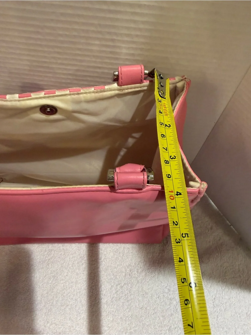 Hello Kitty Checkered Pink And White Bag-Vintage Sanrio Spring 2007 Collection